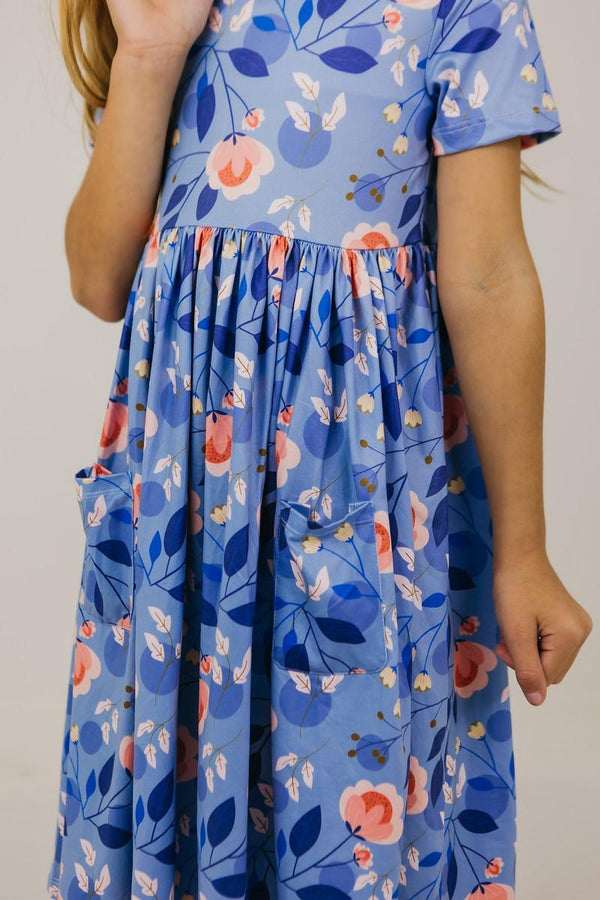 country-blooms-s-s-pocket-twirl-dress Mila &  Rose - Sophia's Style-Country Blooms S/S Pocket Twirl Dress-6-12M--1